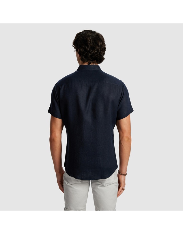 yd. - Lewis Pure Linen Shirt
