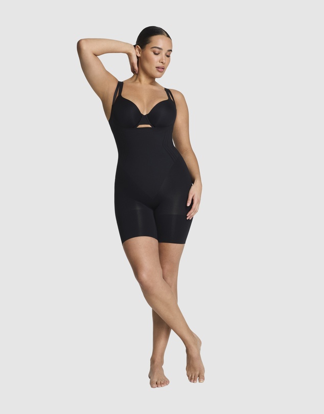 Spanx - Spanxsculpt Gofigure-Open Bust Mid Thigh Bodysuit