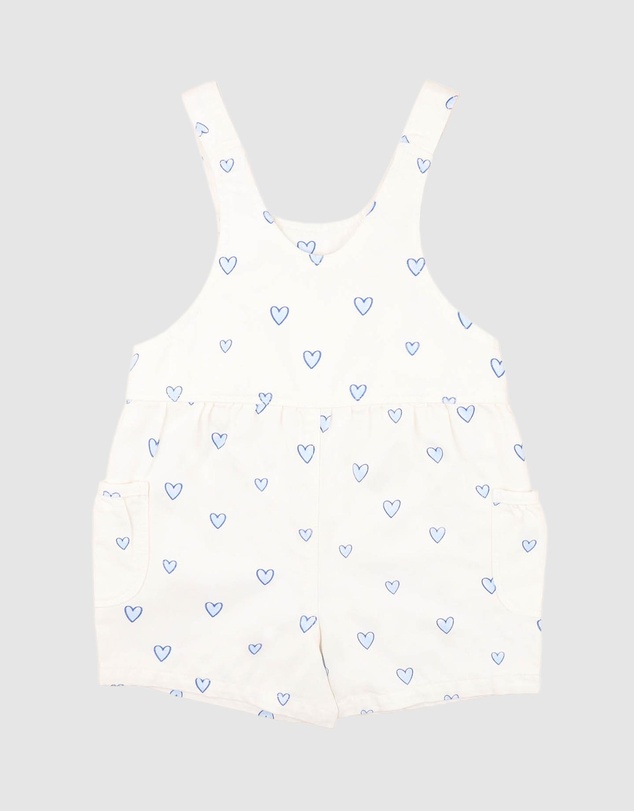 Fox & Finch - Piccolina Hearts Overalls - Kids
