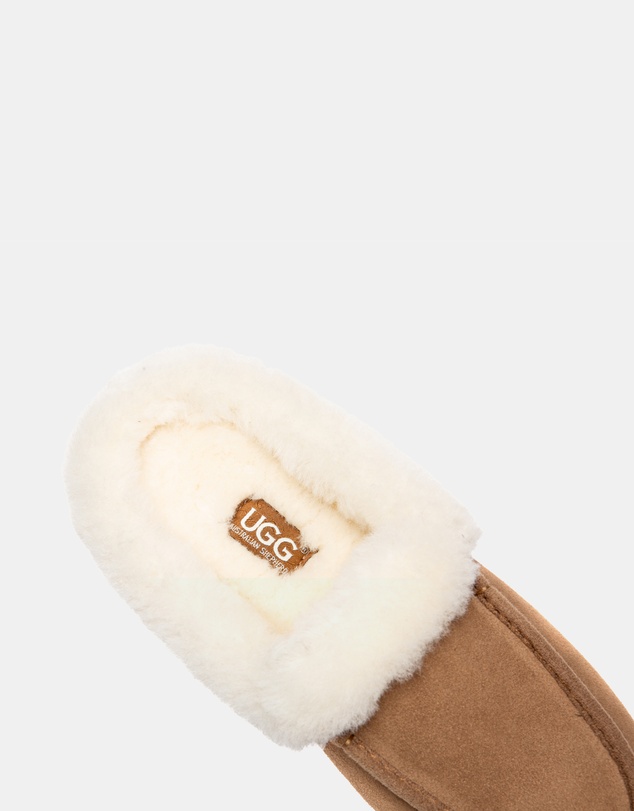 EVERAU - Australian Shepherd Ugg Noelle Cow Suede Upper Loafer Oxfords Flats