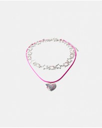 Bershka - Set Of 2 Hello Kitty Necklaces