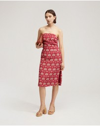 Oxford - Scala Strapless Printed Dress