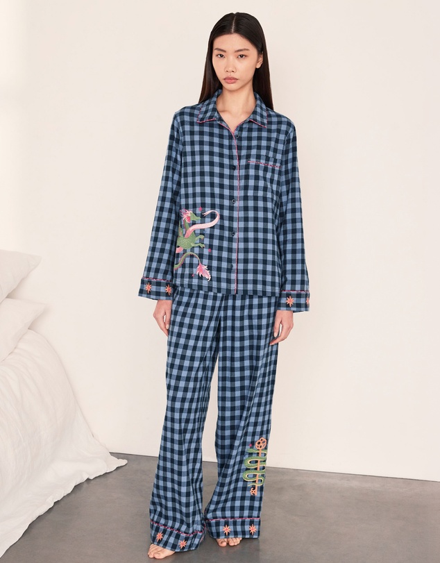 Chelsea Peers - Organic Cotton Dragon Hero Long Pyjama Set