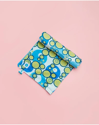 itti bitti - Travel Blanket - Seaweed with Azure