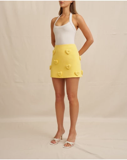 BY JOHNNY. - Amora Heart Mini Skirt