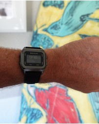 Maxum - Raglan Tide Watch – Gunmetal Case, Black Dial & Black Silicone Strap