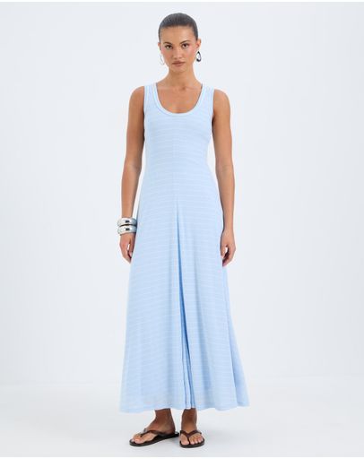 Baby Blue & White Stripe