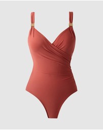 Miraclesuit Swimwear  - Razzle Dazzle Siren Crossover Shaping Swimsuit