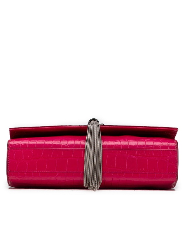 Pre-Loved by Azura Reborn - Pre-Loved Medium Croc Embossed Leather Kate Tassel Crossbody