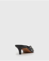 Betts - Lia Low Heel Studded Mules