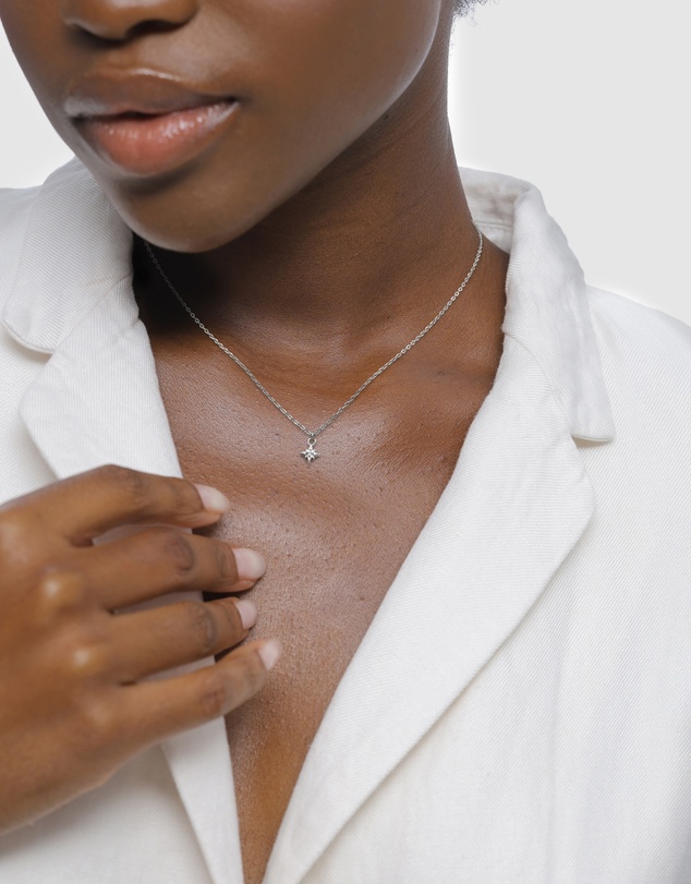 Elli Jewelry - Necklace Crystal Star 925 Sterling Silver