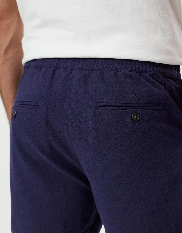 Staple Superior - Newport Textured Linen Blend Shorts