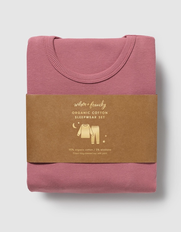 Wilson & Frenchy - Organic Rib Long Sleeved Pyjamas - Kids