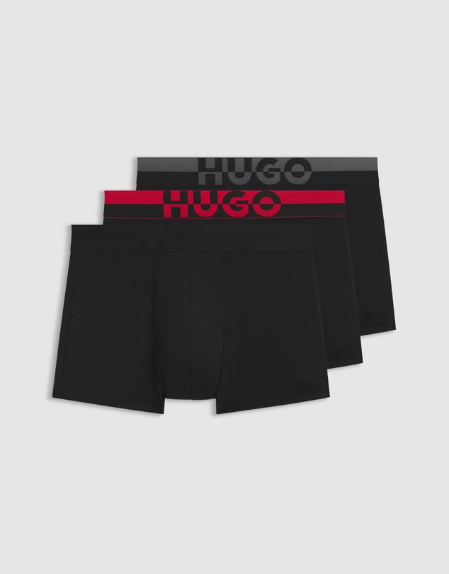 HUGO - 3-Pack Split Logo Trunks