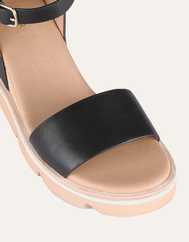 Jo Mercer - Katie Mid Heel Wedge Sandals