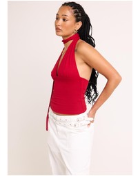 Alice In The Eve - Eloise Halter Scarf Top