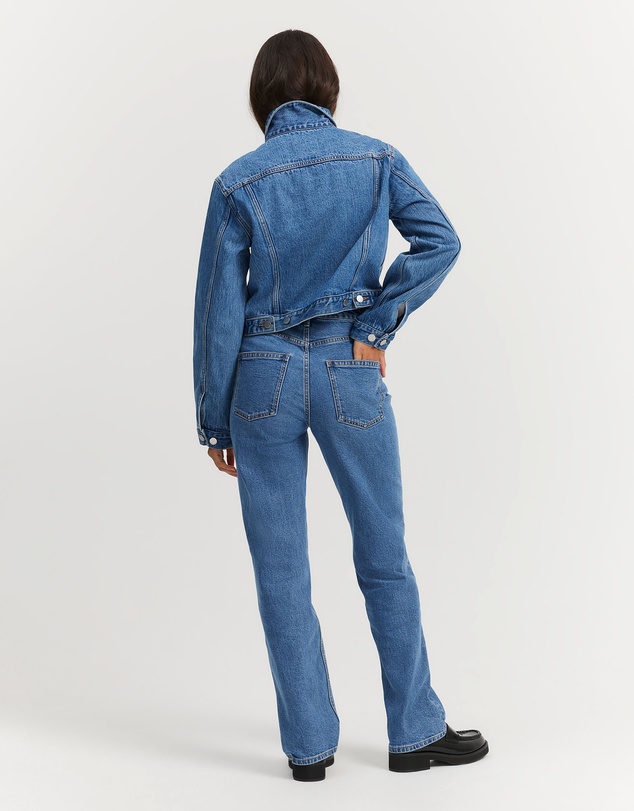 Country Road - Australian Cotton High Rise Super Straight Leg Jean