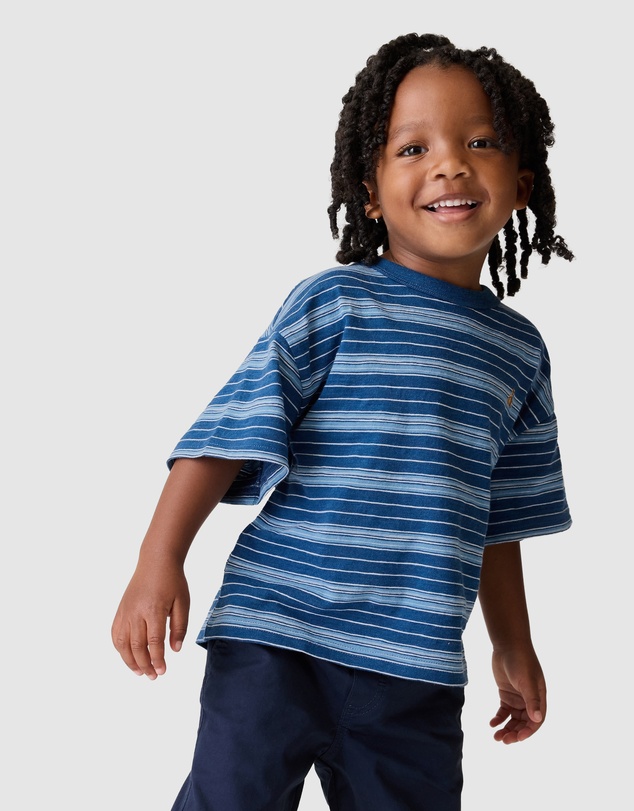 GAP - SS Boxy Stripe Icon Tee - Babies-Kids