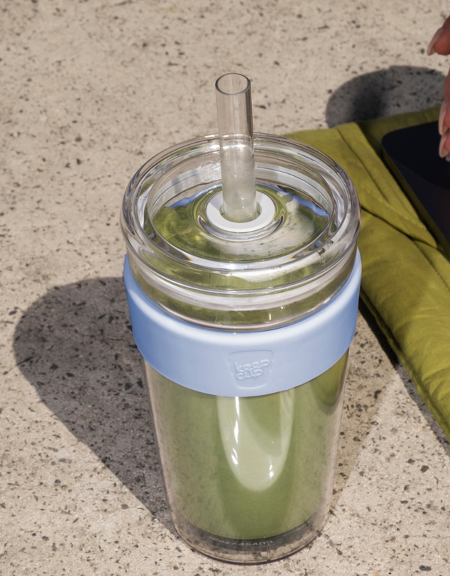 KeepCup - Longplay Cold Cup 16oz Reusable Coffee Cup with Boba Straw Lid