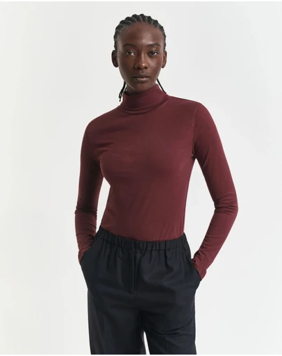 Gant - Lightweight Cotton Turtleneck Top