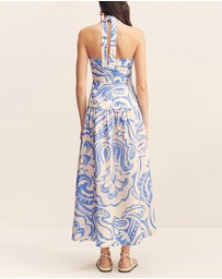 Shona Joy - Francis Draped Halter Midi Dress