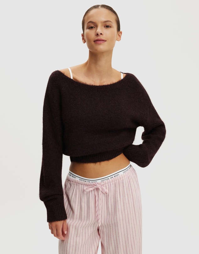 Cotton On Body - Fluffy Off The Shoulder Knit Jumper