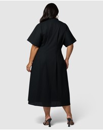 Something 4 Olivia - Blair Linen Midi Dress