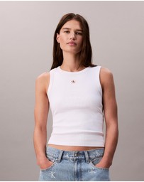 Calvin Klein Jeans - Cotton Stretch Ribbed Tank Top