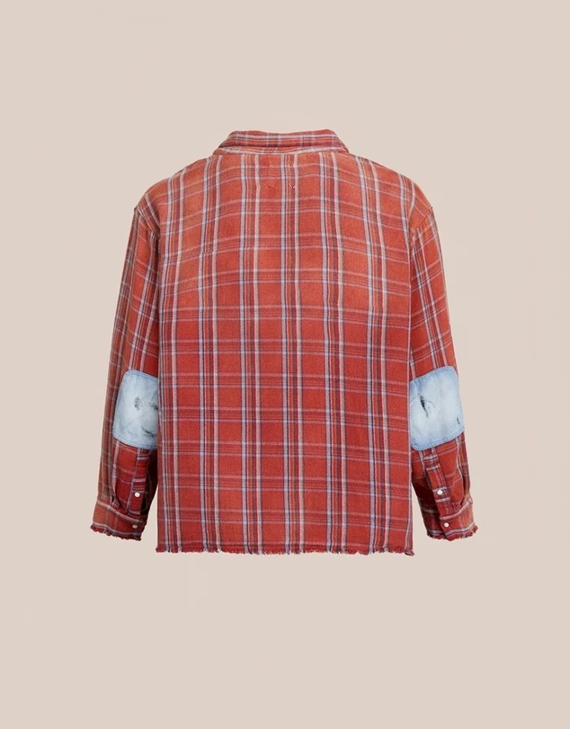 Found - Plaid Denim Shirt