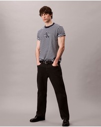 Calvin Klein Jeans - Monogram Logo Stripe Relaxed T-Shirt