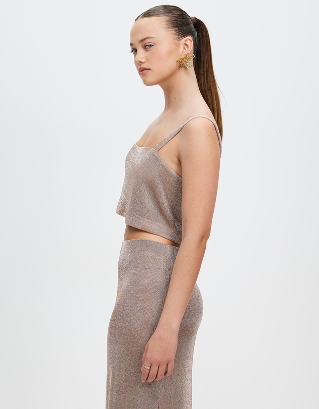 Third Form - Heavy Metal Knit Crop Top