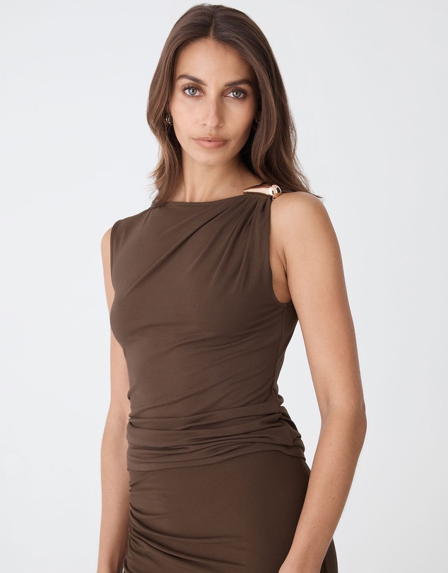 Forcast - Kirsty Bamboo Ruched Top