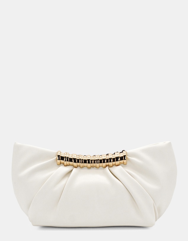 Morgan & Taylor - Sable Clutch in Creamy White