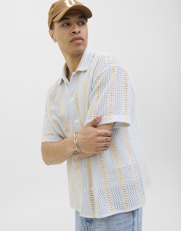 Jack & Jones - Jorbellagio Crochet Shirt SS SN