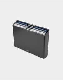 Joseph Joseph - Folio™ 4-piece Large Chopping Board Set with Storage Case (Grey)