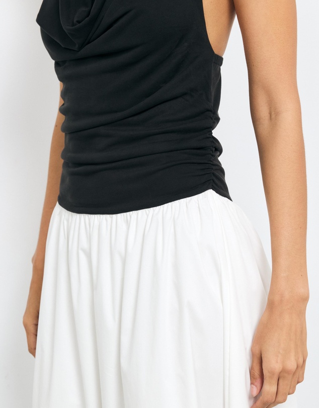 AERE - Jori Cowl Neck Midi Dress