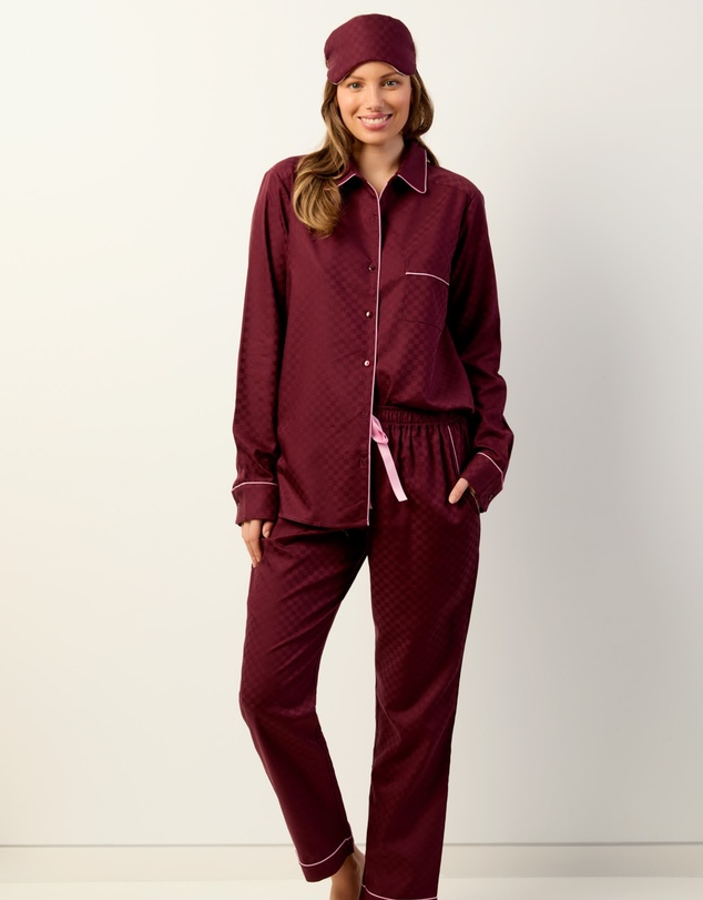 Wanderluxe Sleepwear - The Bordeaux Pyjama Set