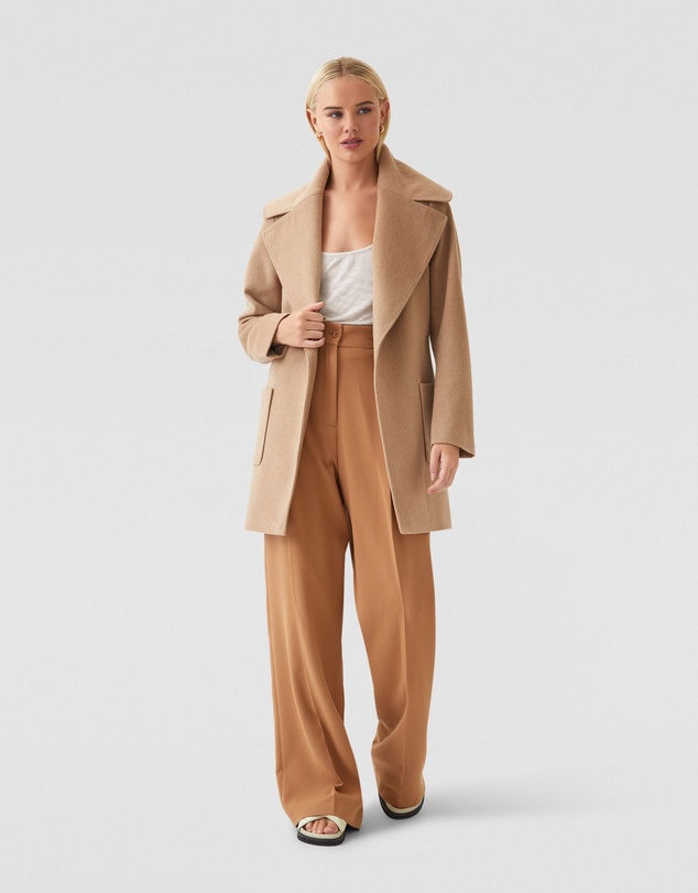 Oxford - Zoe Wool Rich Tie Waist Jacket