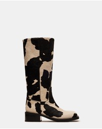 Steve Madden - Riggs-H Black/White Boots