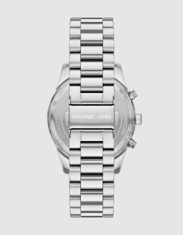 Michael Kors - Lexington Silver Tone Chronograph Watch