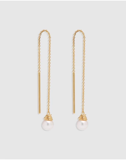 By Charlotte - Whispers of Tranquillity Pearl Thread Earrings