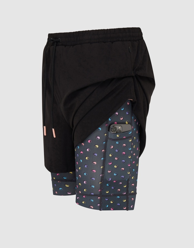 Boardies - Boardies Polka Yin Yang Neon Active Compression Shorts