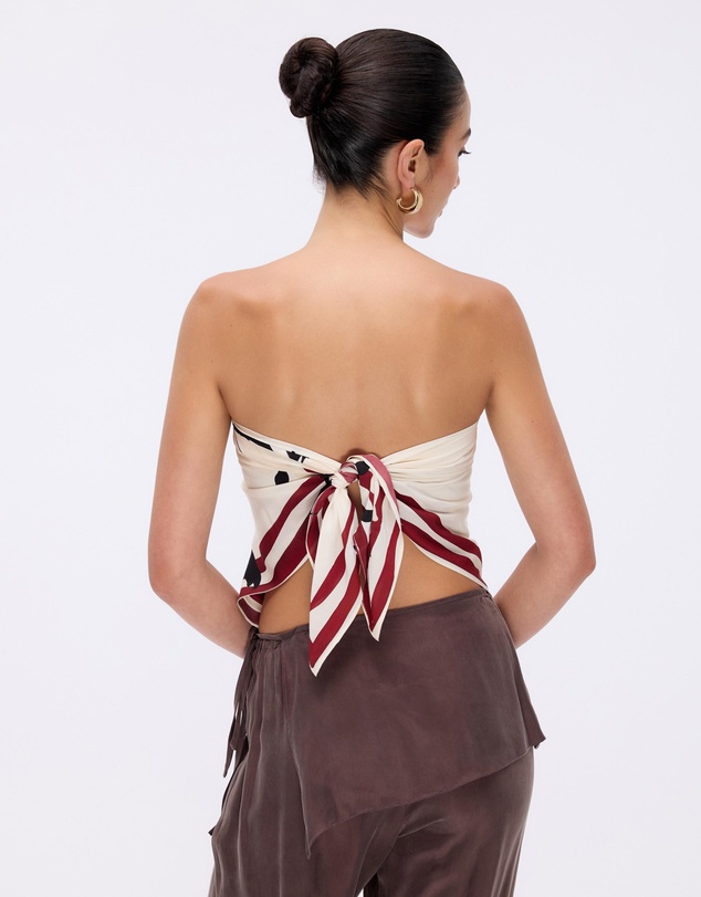 Minima Esenciales - Isla Print Scarf Top