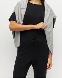 JH Lounge - JHL Slim Trackpant (Cotton Cashmere) Black