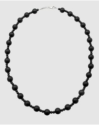 Haze & Glory - ICONIC EXCLUSIVE - Necklace Men Onyx Beads 925 Sterling Silver