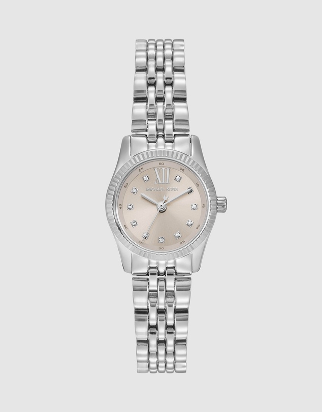 Michael Kors - Lexington Silver Tone Analogue Watch