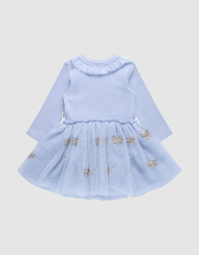 Fleur Harris - Evangeline Tutu Bodysuit Dress in Cornflower
