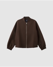 M.N.G - Linen Bomber Jacket