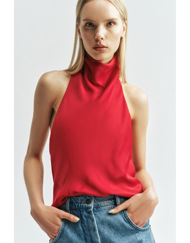 Bardot - Sunella High Neck Halter Top