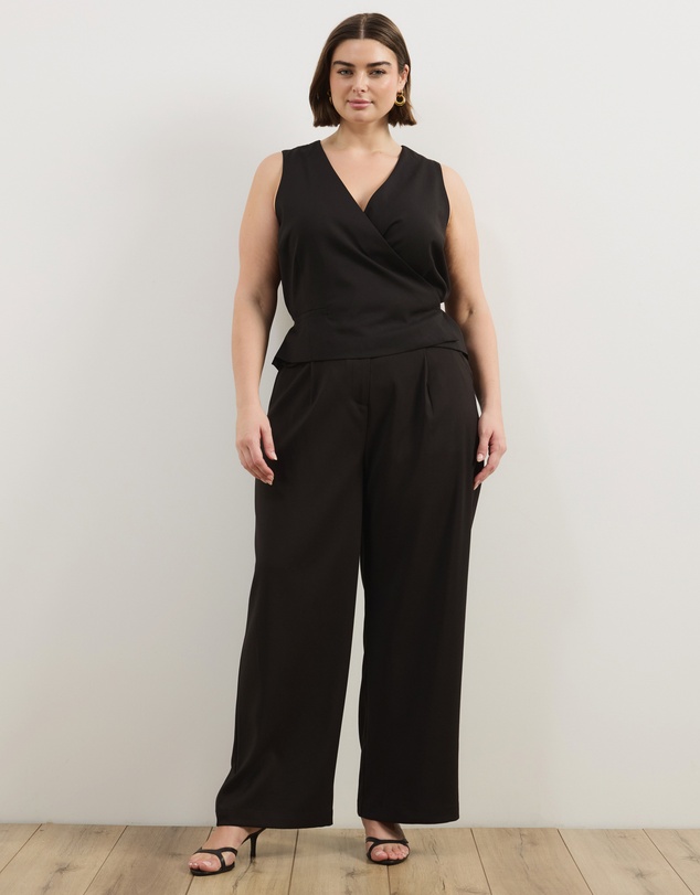 Atmos&Here Curvy - Freida Wrap Vest Top